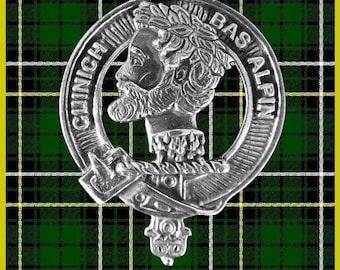 MacAlpin Clan Crest Scottish Cap Badge CB02