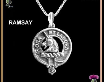 Ramsay Clan Crest Scottish Pendant  CLP02