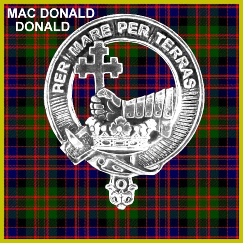 MacDonald Isles Scottish Clan Crest Cufflinks