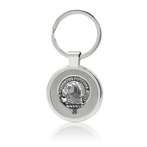 MacKinnon Clan Crest Stainless Steel Key Ring