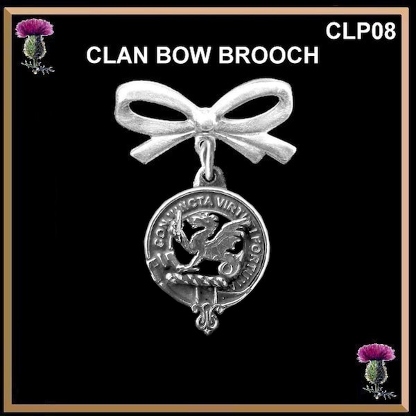 MacBeth Scottish Clan Bow Brooch