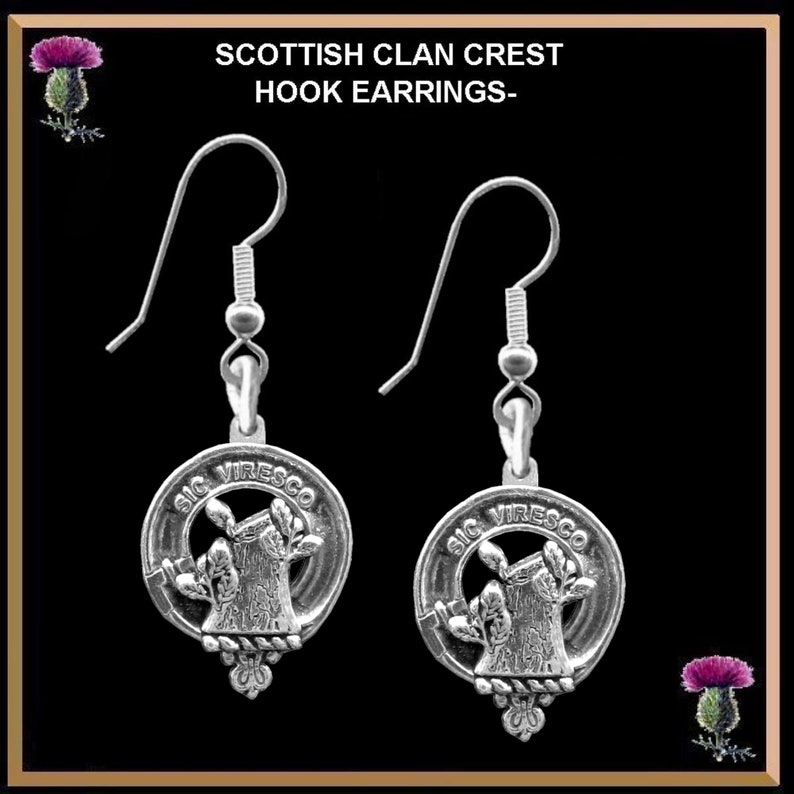 Christie Clan Crest Earrings