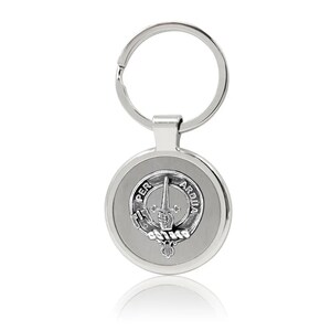 MacIntyre Clan Crest Stainless Steel Key Ring