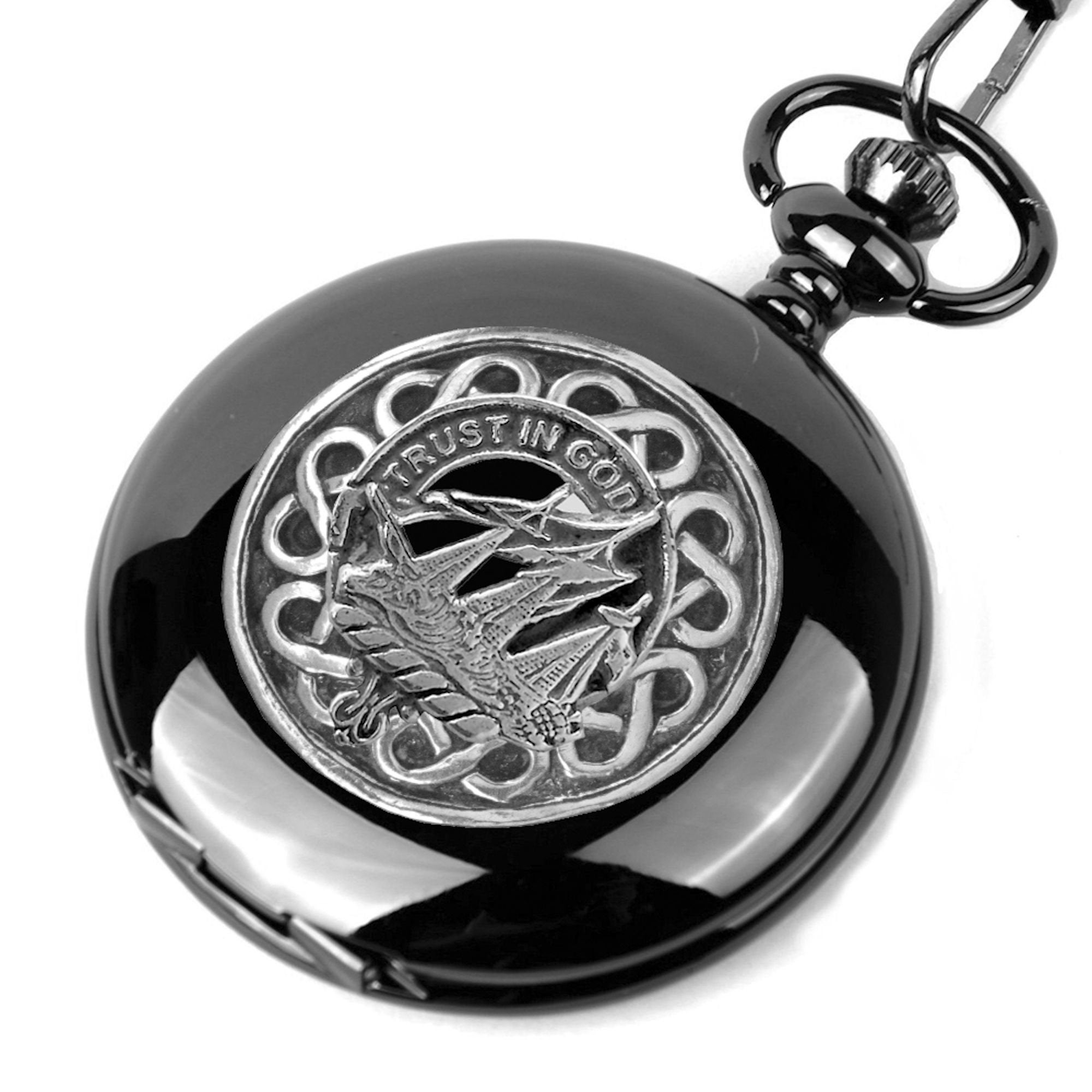 Harkness Scottish Clan Crest Pocket Watch