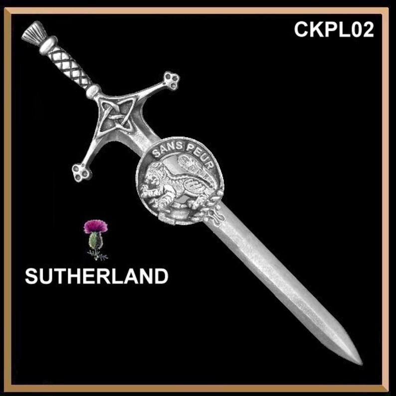 clan crest kilt pin