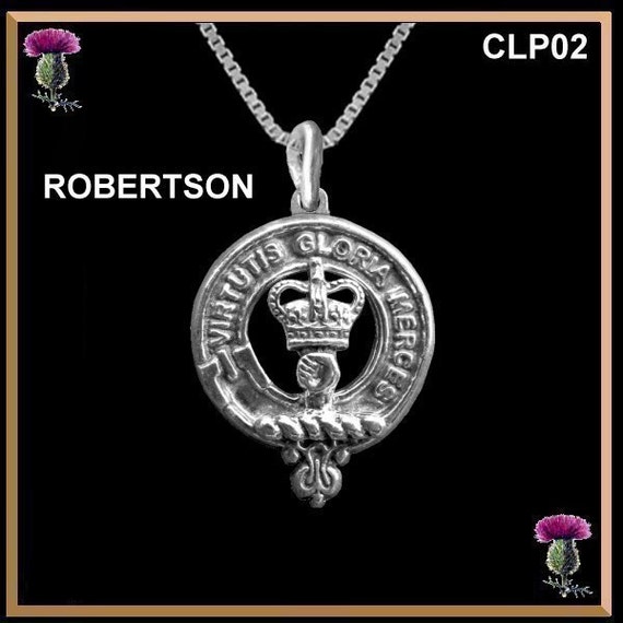 Robertson Clan Crest Scottish Pendant Clp02 - Irish Family Crest Pendants Robertson Clan Crest Scottish Pendant Clp02 - Irish Family Crest Pendants