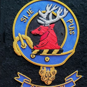 Colquhoun Scottish Clan Embroidered Crest