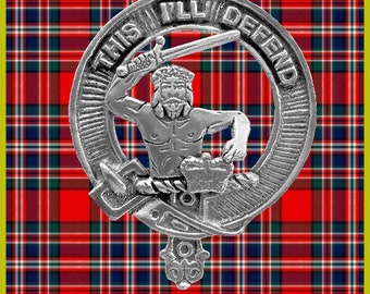 MacFarlane Clan Crest Scottish Cap Badge CB02