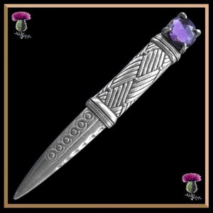 Sgian Dubh Pewter Kilt Pin Regimental Design