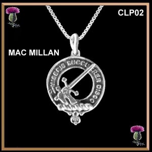 MacMillan  Clan Crest Scottish Pendant CLP02