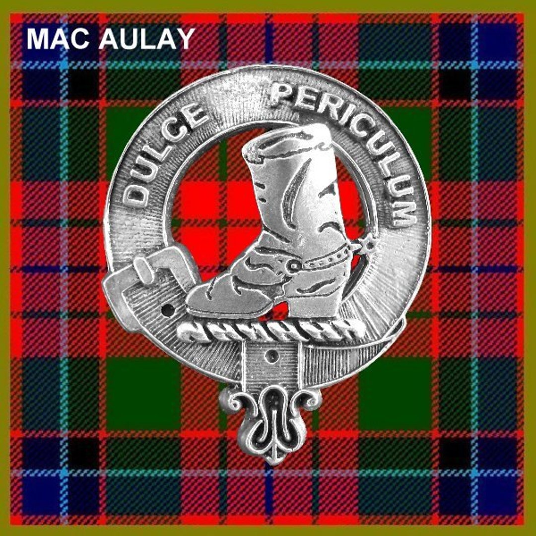 Macaulay Scottish Clan Crest Pewter Cap Badge CB01 Etsy
