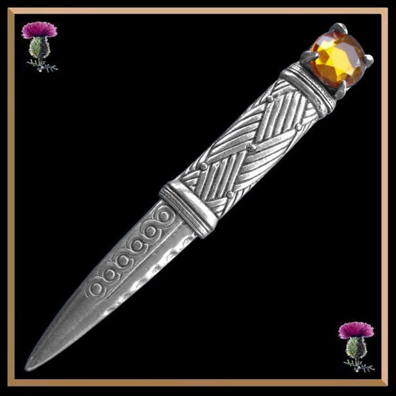 real antique sgian dubh with cairngorm stone