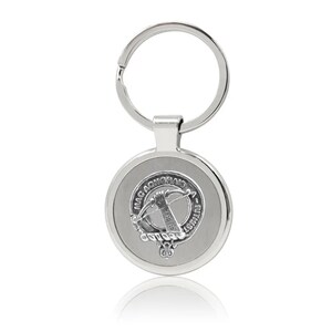 MacInnes Clan Crest Stainless Steel Key Ring