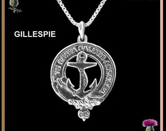 Gillespie Clan vapensköld skotskt hänge CLP02
