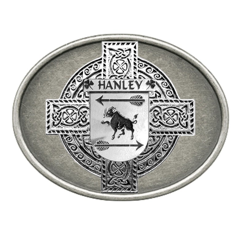 Hanley Irish Coat of Arms Regular Buckle Etsy