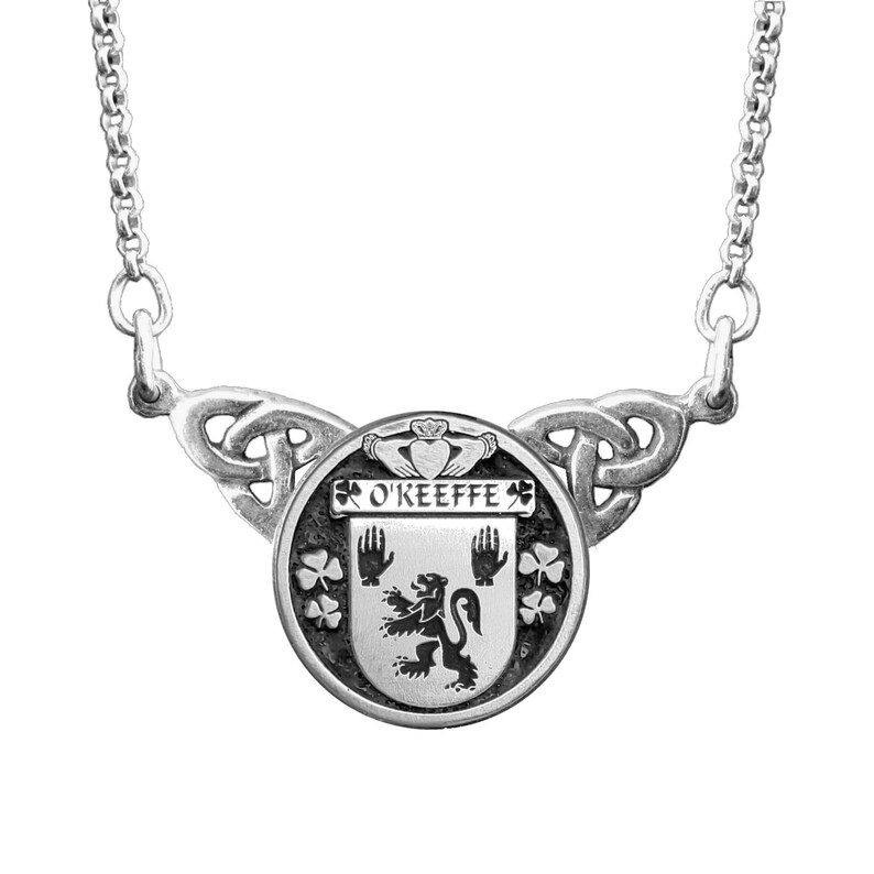O/'Keeffe Irish Coat of Arms Double Drop Pendant ~ ILP03
