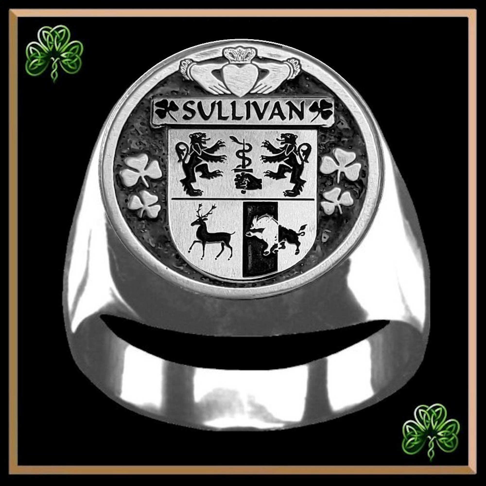 Sullivan Irish Coat of Arms Gents Ring IC100