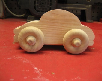 Wooden Toy Car beetle bug Volkswagon VW