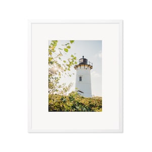 Cape Cod Race Point Light House Fine Art Photographic Print Matted Frame