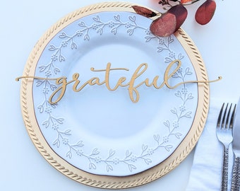 Kerstcouvert, elegante houten couvert, bruiloftcouvert, couvert, plaatdecoratie, tafeldecor, 13 inch, plaat