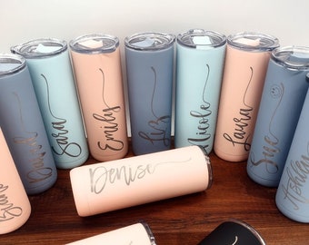 Beker op maat, gegraveerde beker, beker, gepersonaliseerde beker, beker met rietje, kerstcadeau