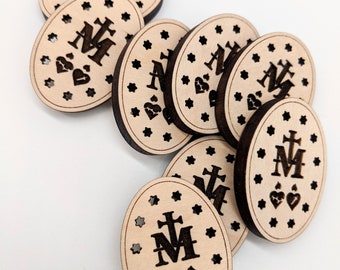 Wonderbaarlijke medaillemagneet, set van 2 magneten, magneet, Katholiek, Mary, Sr. Catherine Laboure, Wonderbaarlijke medaille