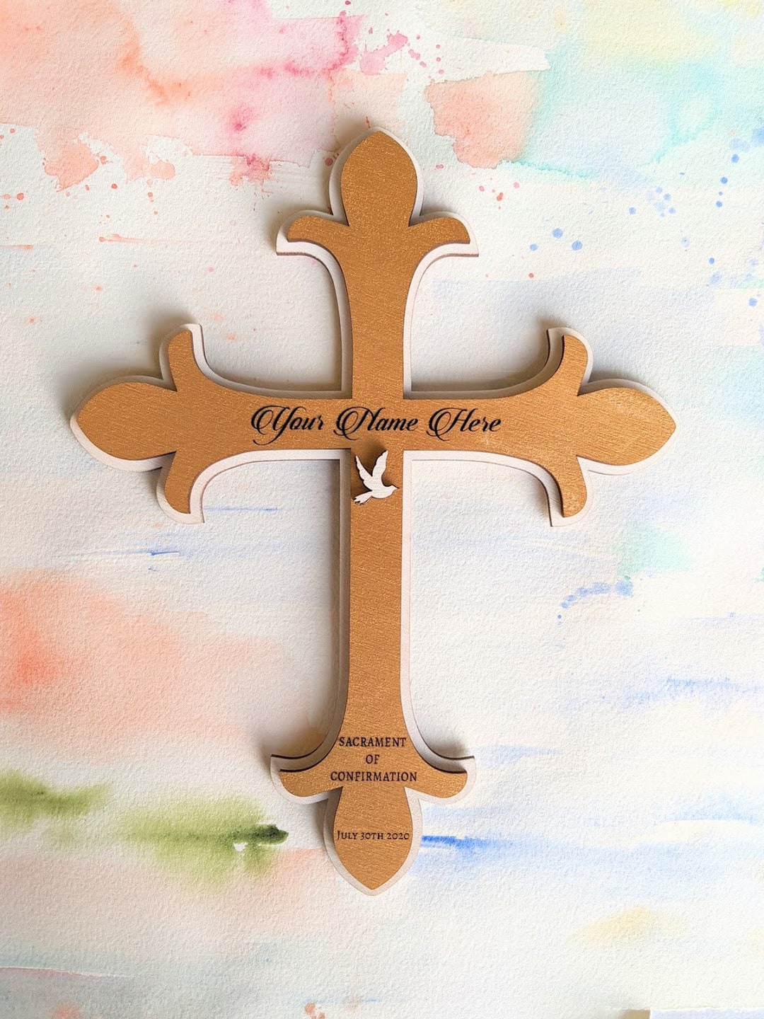 Cruz – Madera – Comunion o Confirmacion – Jesus – 4,5x3x5cm