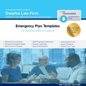 Editable Emergency Procedure Template Bundle: Workplace Safety & Compliance Forms