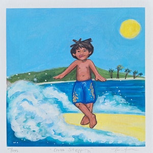 Cross-Stepping - Surfing Kids Collection - Free Shipping Plus Free Book!