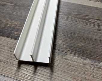 Plastic Sliding Door Track Custom Size & Color 3D 48" Long, Choose by Door thickness. Top and Bottom Guides