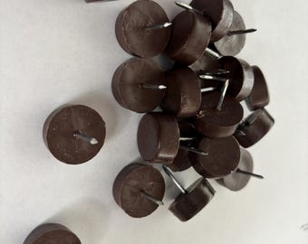 100pc Nylon Furniture Glides Nail-On Plastic Floor Protectors