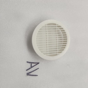 Round Vent Grill Choose Color and Installation Hole Diameter, Bag of 5pc 3D Printed