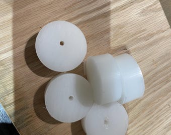 10 Round Spacers Choose Thickness