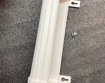 Plastic White Tip Out Sink Tray  "Kangaroo2" 3D Printed Plastic, 4"x2.5", Choose Length, Custom size welcome