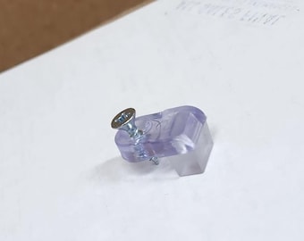 3D Printed Glass or Mirror Retainer Clips with Screws - Pack of 50, Choose Offset