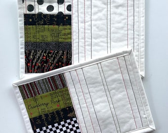 TWO Contemporary Mug Rugs