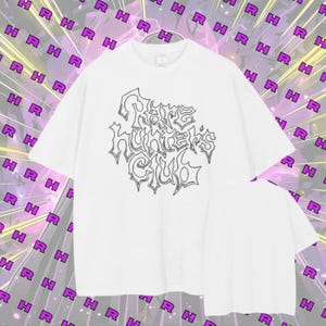 RARE HUNTER&#39;s Streetwear Drop Shoulder T-Shirt V2 White