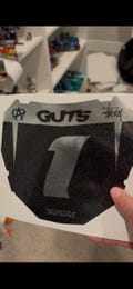Customizable odi plate decal
