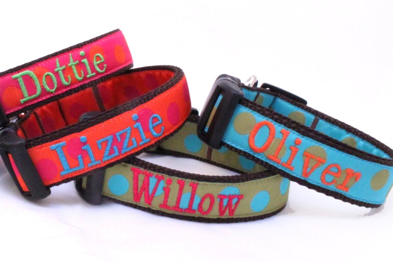 1 Width Personalized Dog Collar Custom Dog Collar Etsy
