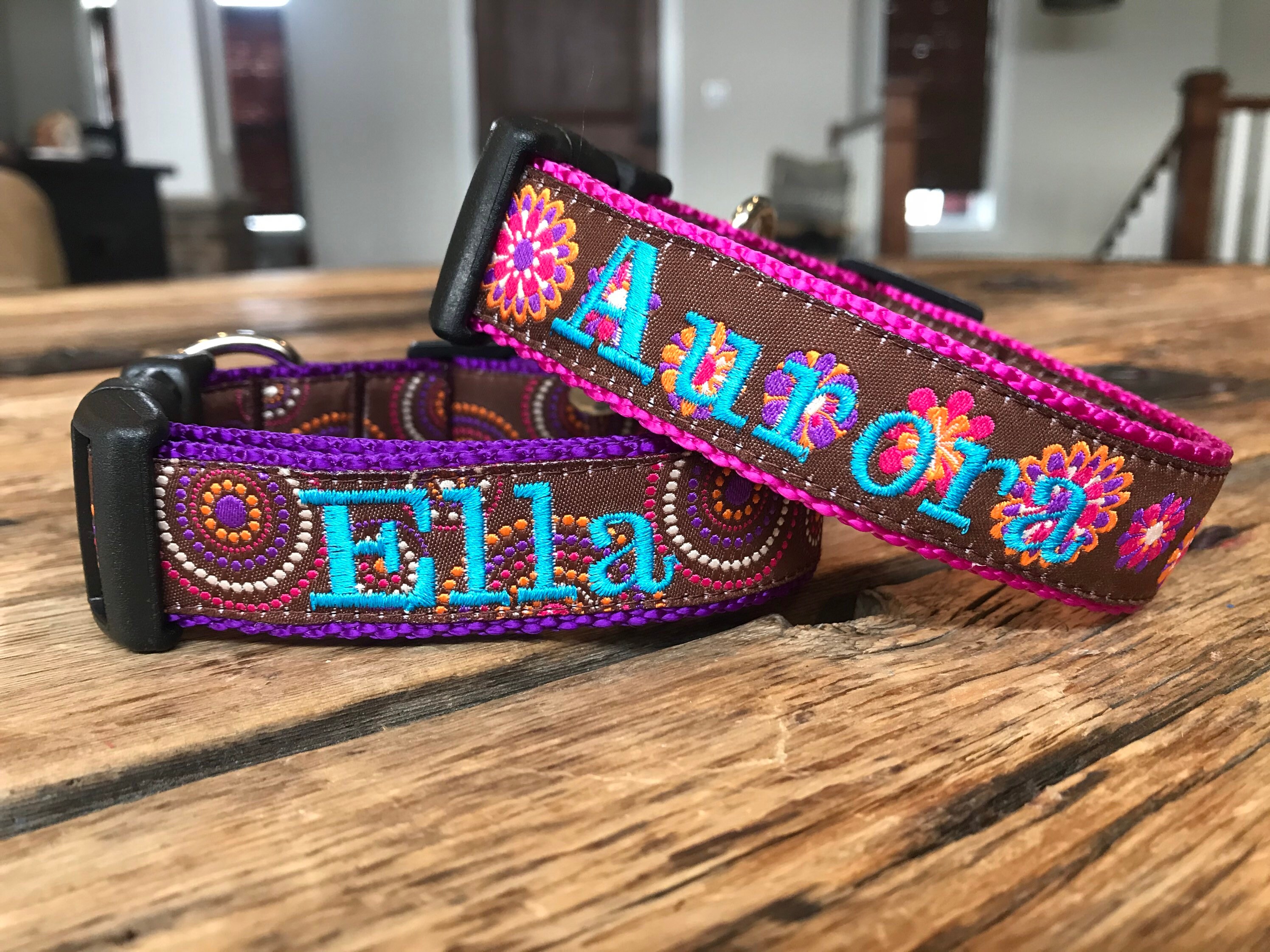 1 Width Personalized dog collar Custom dog collar Etsy
