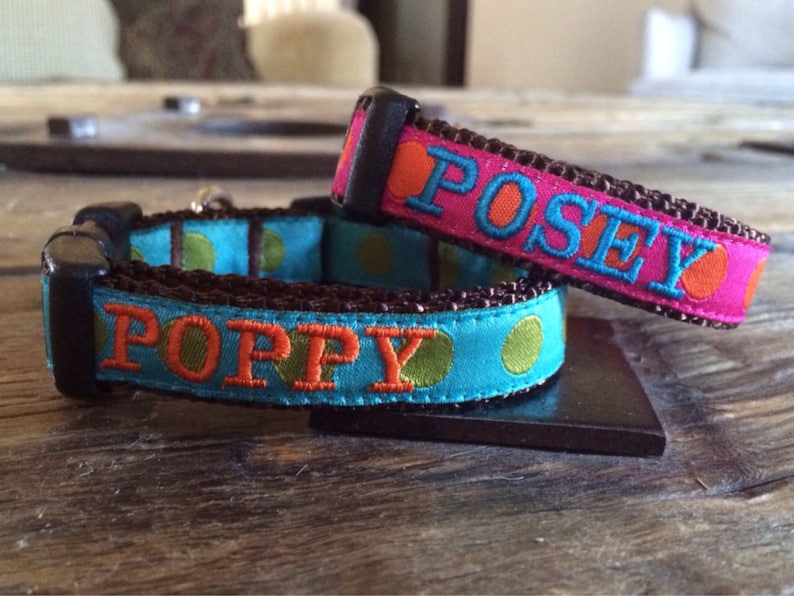 5/8 Width Personalized Dog Collar Custom Dog Collar Etsy