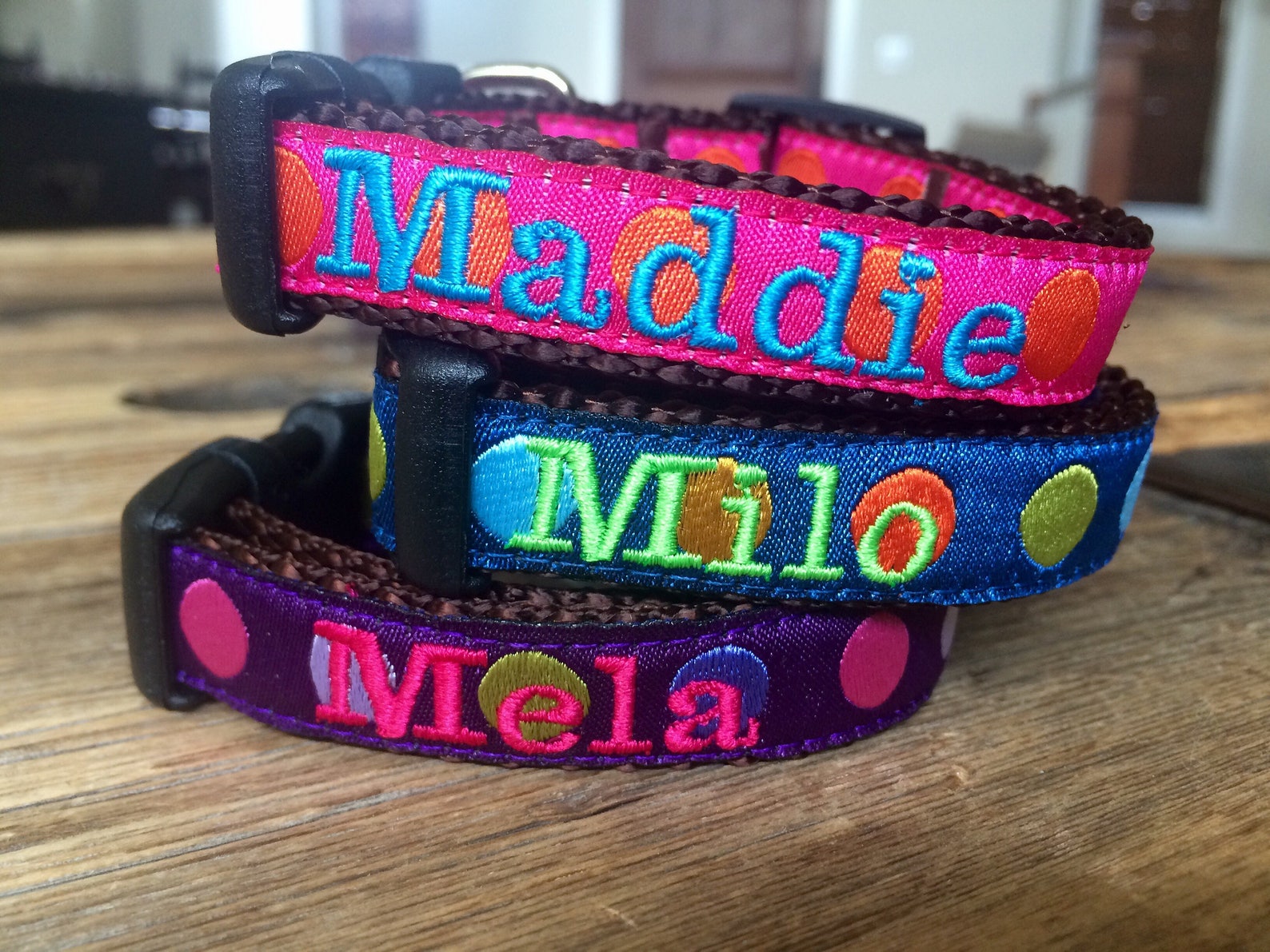 5/8 Width Personalized Dog Collar Custom Dog Collar Etsy