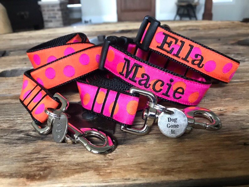 1 Width Personalized dog collar Custom dog collar Etsy