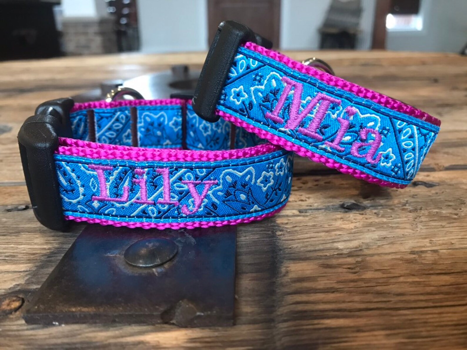 1 Width Personalized Dog Collar Custom Dog Collar Etsy