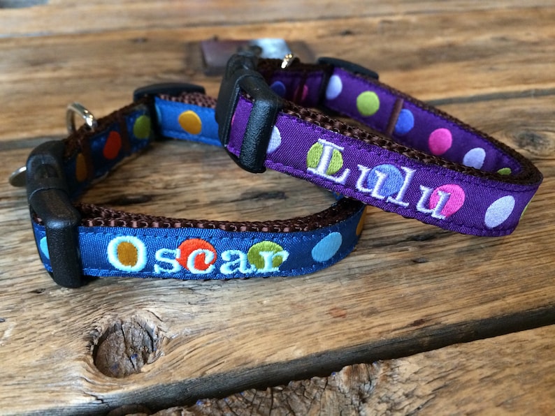 5/8 Width Personalized dog collar Custom dog collar Etsy