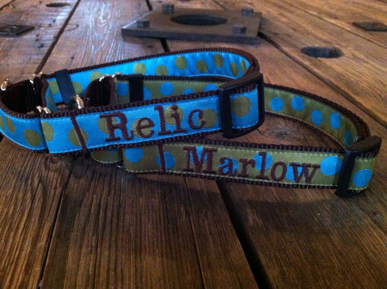 Personalized Martingale Dog Collar. Personalized Slip Dog Etsy