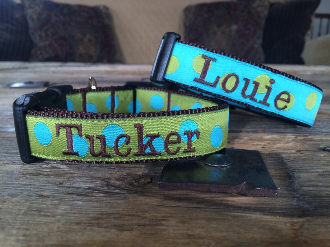 1 Width Personalized Dog Collar Custom Dog Collar Etsy