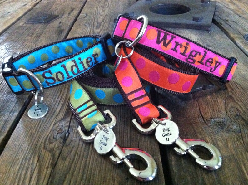 1 Width Personalized dog collar Custom dog collar Etsy