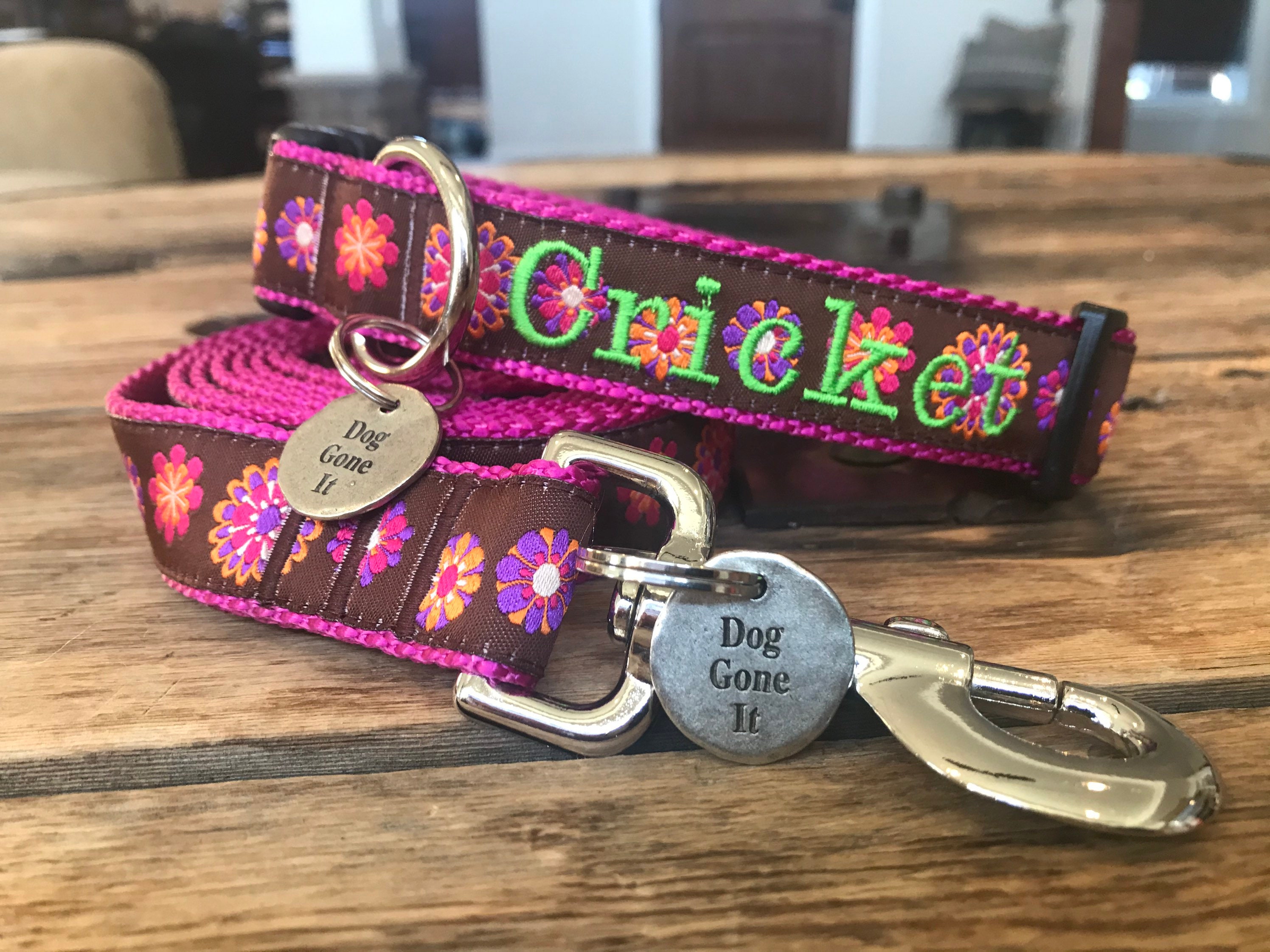 1 Width Personalized dog collar Custom dog collar Etsy
