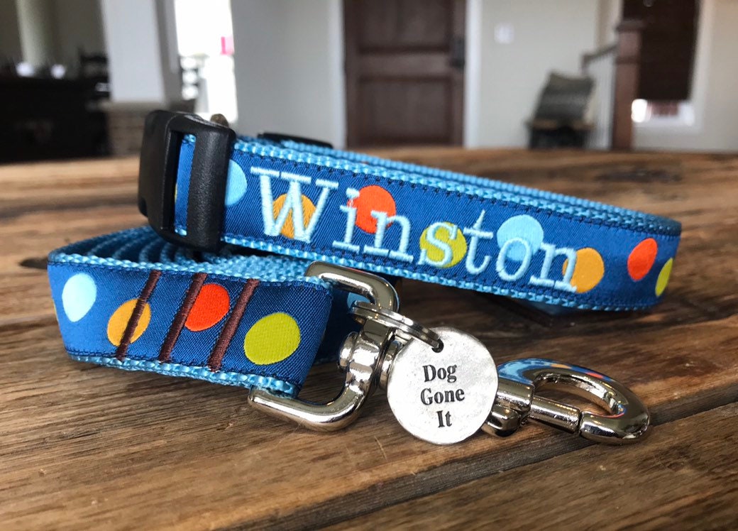 1 Width Personalized dog collar Custom dog collar Etsy